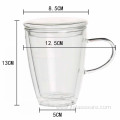 Glass Coffee Cup With Metal Holder